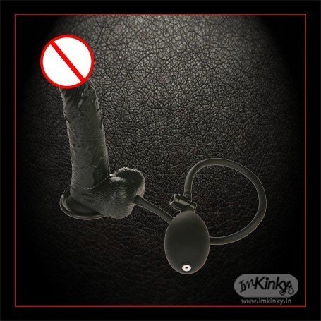 Ultimate Inflatable Non Vibrator (Natural Feel)-in Black RSNV-011