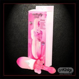 Butterfly Clitoris 6 Function Rotation Rabbit Vibrator RV-017