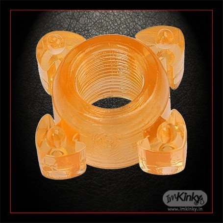Transparent 4 Tube Finger Silicone Ring CR-010