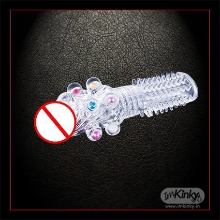 Male Cock Rings Extension With Colourful Beads PES-022