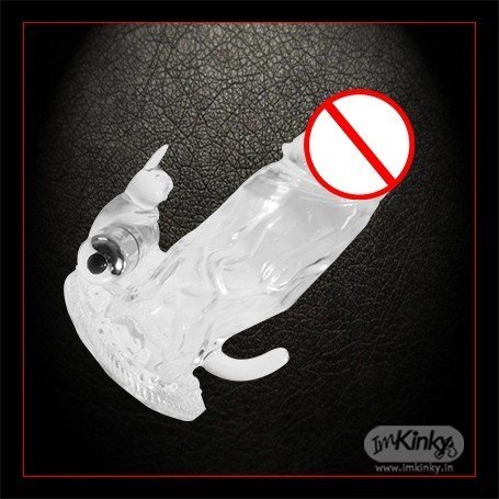 TRIPLE PLEASURE VIBRATING RABBIT SLEEVE PES-028