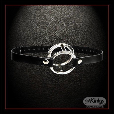 Double Metal Ring Gag for Him & Her IKBDSM-003