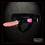 LeLuv 6.5” Male Hollow Vibrating Strap On SO-010