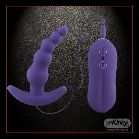 Vibrating fussy Plug Beads Prostate Massager AD-028